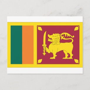 Carte Postale Drapeau sri-lankais
