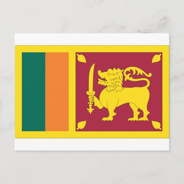 Carte Postale Drapeau sri-lankais (Devant)
