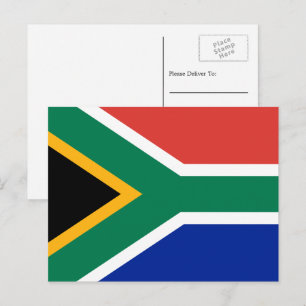 Carte Postale Drapeau sud-africain, Drapeau sud-africain