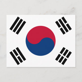 Carte Postale Drapeau sud-coréen