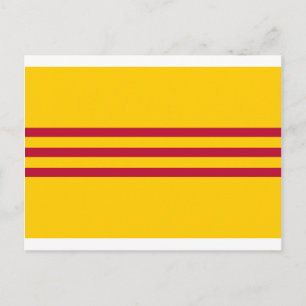 Carte Postale Drapeau sud-vietnamien - Vietnam ONG vàng ba sọ c