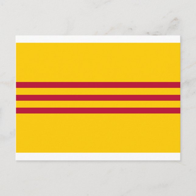 Carte Postale Drapeau sud-vietnamien - Vietnam ONG vàng ba sọ c  (Devant)