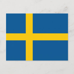 Carte postale Drapeau Suède