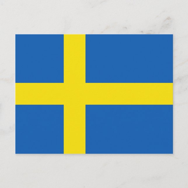Carte postale drapeau Suède (Devant)
