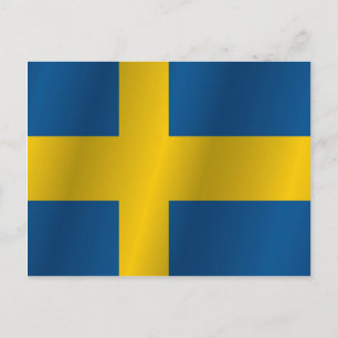 Carte Postale Drapeau suédois