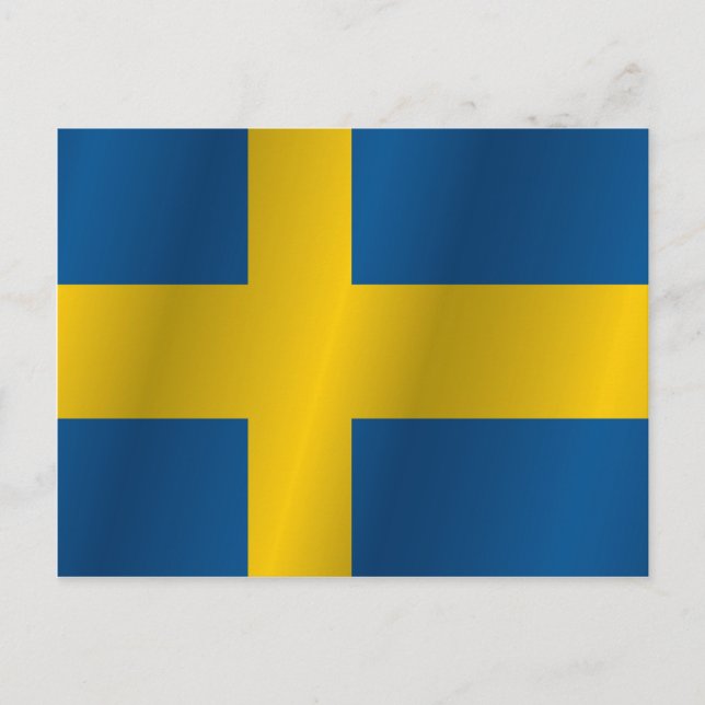 Carte Postale Drapeau suédois (Devant)