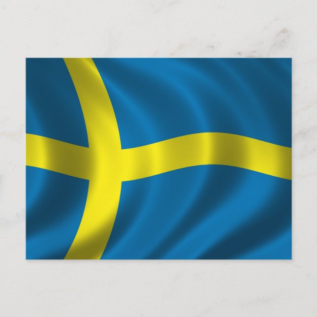 Carte Postale Drapeau suédois (Devant)