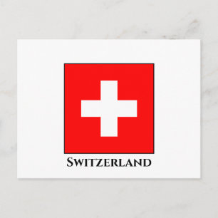 Carte Postale Drapeau suisse
