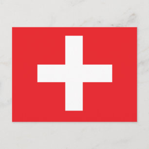 Carte Postale Drapeau Suisse