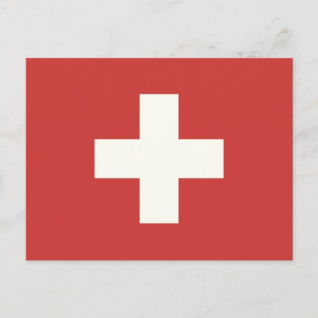 Carte Postale Drapeau suisse (Devant)
