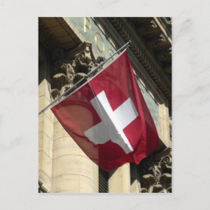 Carte Postale drapeau suisse