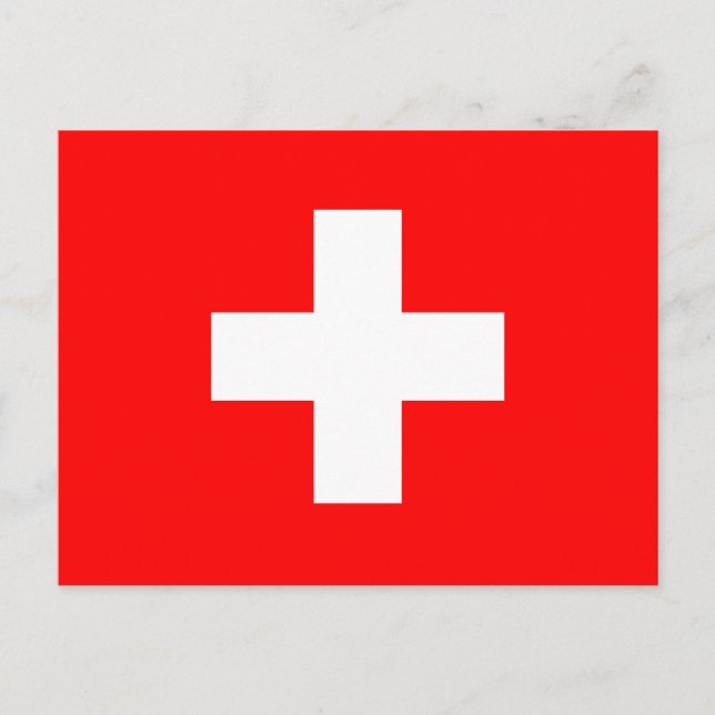 Carte Postale Drapeau Suisse (Devant)