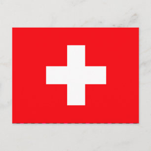 Carte Postale Drapeau Suisse