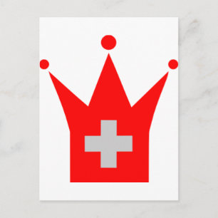 Carte Postale Drapeau Suisse