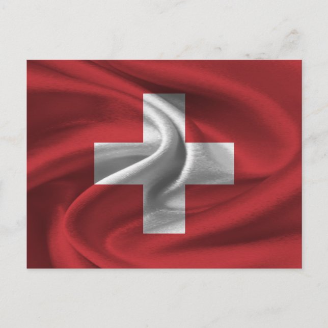 Carte Postale Drapeau Suisse (Devant)
