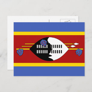 Carte Postale Drapeau swazi, Drapeau d'Eswatini