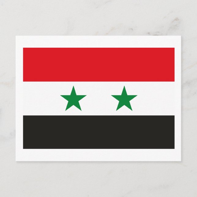 Carte postale Drapeau Syrie (Devant)