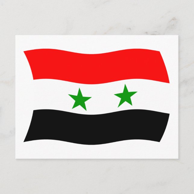 Carte postale Drapeau Syrie (Devant)