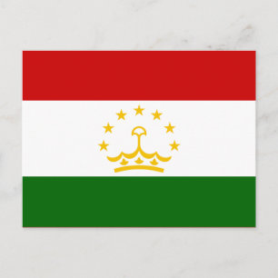 Carte Postale Drapeau tadjik