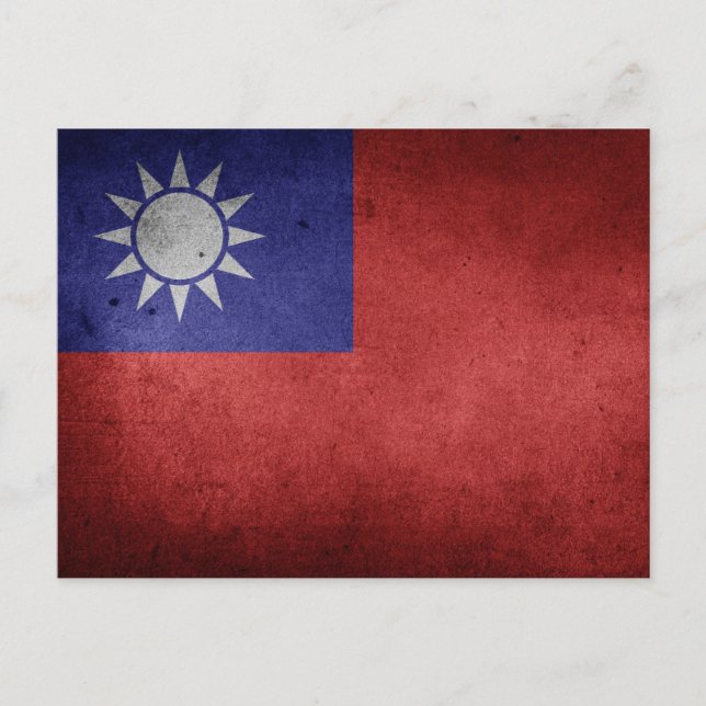 Carte Postale Drapeau Taïwan (Devant)