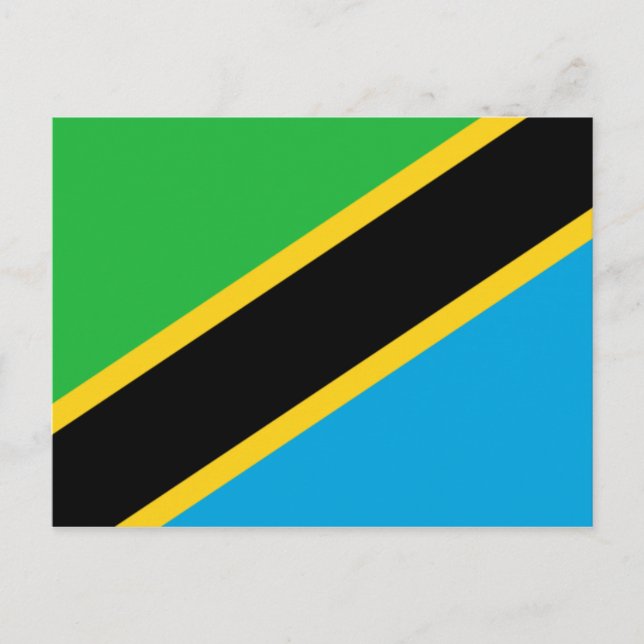 Carte Postale drapeau tanzanien (Devant)