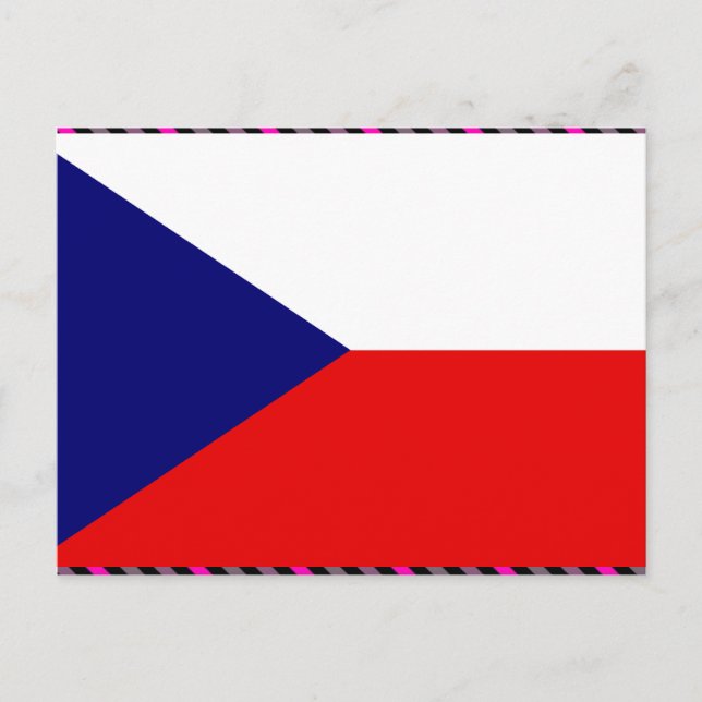 Carte Postale Drapeau tchèque (Devant)