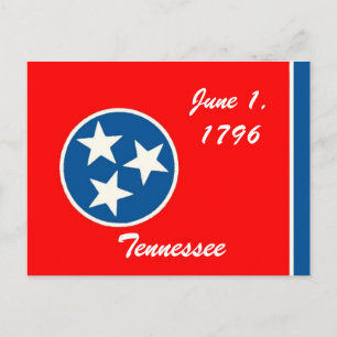 Carte postale Drapeau Tennessee