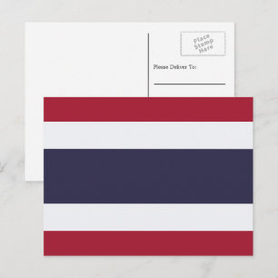 Carte Postale Drapeau thaïlandais, Drapeau thaïlandais