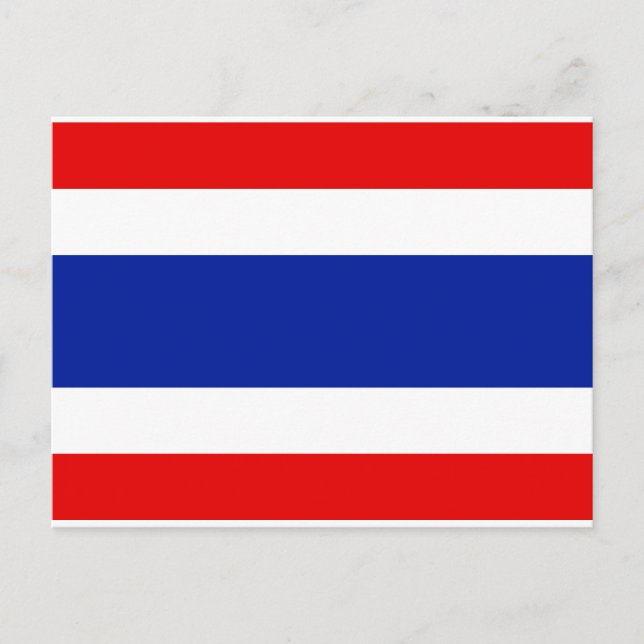Carte Postale Drapeau Thaïlande (Devant)