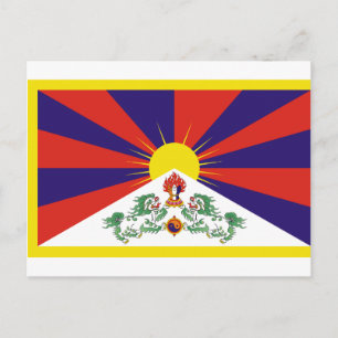 Carte Postale Drapeau Tibet libre