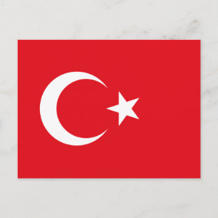 Carte Postale Drapeau turc