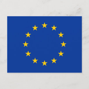 Carte Postale Drapeau UE de l'Union européenne