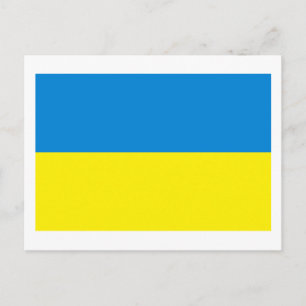 Carte postale drapeau ukrainien