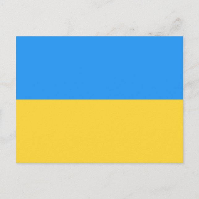 Carte Postale Drapeau ukrainien (Devant)