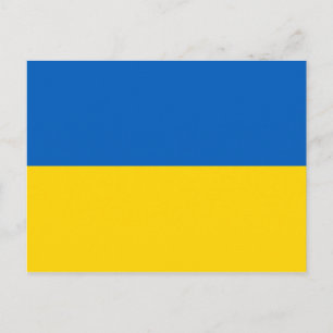 Carte postale drapeau ukrainien