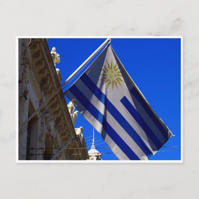 Carte Postale drapeau uruguay (Devant)