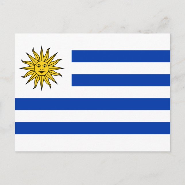 Carte Postale drapeau uruguay (Devant)