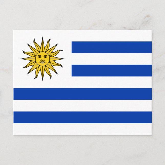 Carte Postale drapeau uruguay (Devant)