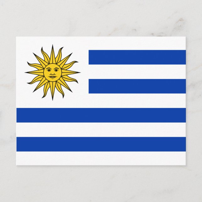 Carte Postale Drapeau uruguayen Banda Oriental (Devant)