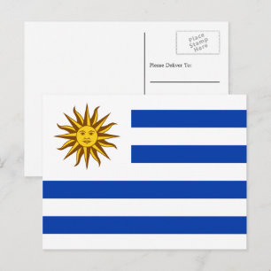 Carte Postale Drapeau uruguayen, Drapeau de l'Uruguay