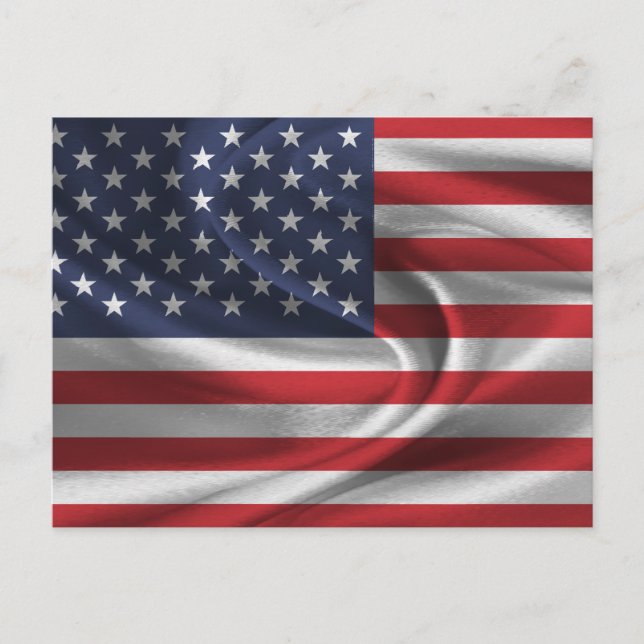 Carte Postale Drapeau USA (Devant)
