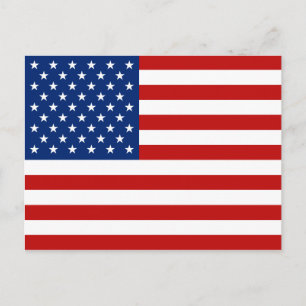 Carte postale drapeau USA
