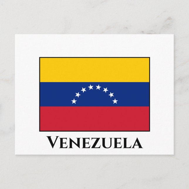 Carte Postale Drapeau vénézuélien (Devant)