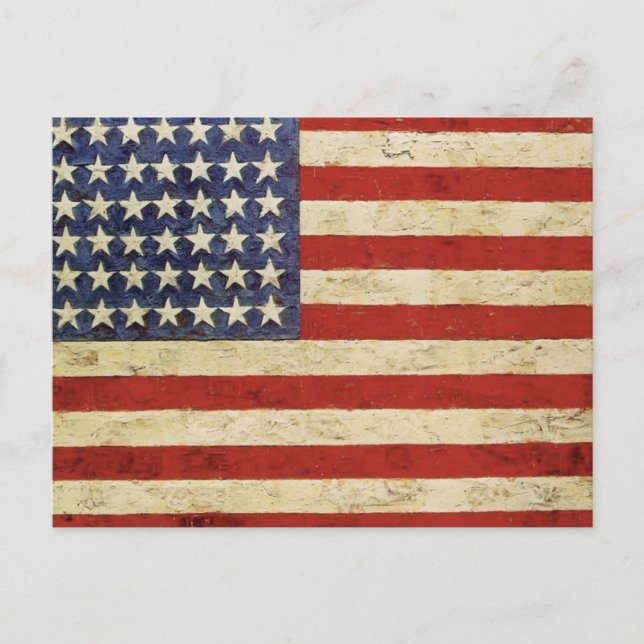 Carte postale Drapeau vintage (Devant)