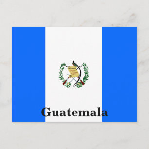 Carte Postale Drapeau Vintage Guatemala Tourisme Voyage