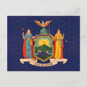 Carte Postale Drapeau vintage Motif New Yorker