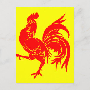 Carte Postale Drapeau wallon (Belgique) - Drapeau de la Wallonie