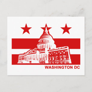 Carte Postale Drapeau Washington DC