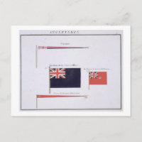 drapeaux anglais, tiré d'un livre français de drap