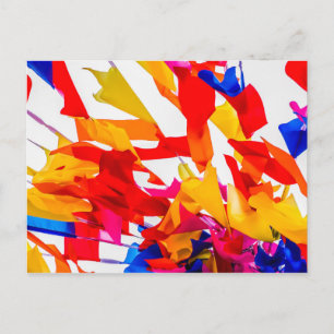 Carte Postale Drapeaux colorés